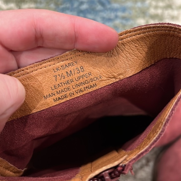 Lucky Brand Sarey boot maroon NWT - Picture 7 of 10